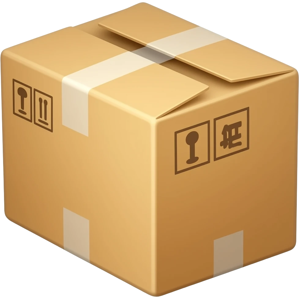 cardboard package emoji