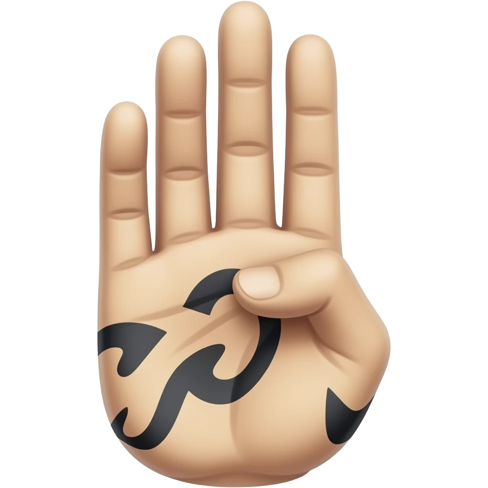 Gojo hand sign emoji