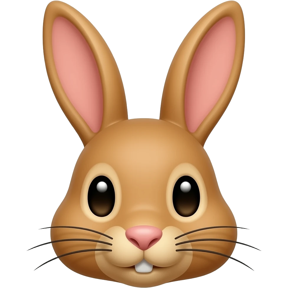 brown rabbit head emoji