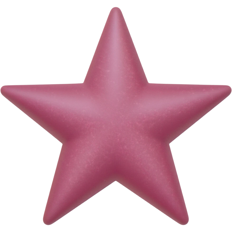 розовая звездочка, словно рисованная emoji