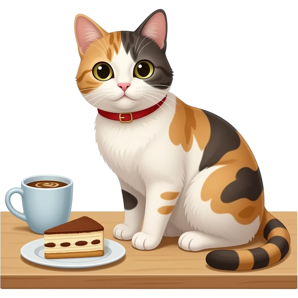 tiramisu coffee cat emoji