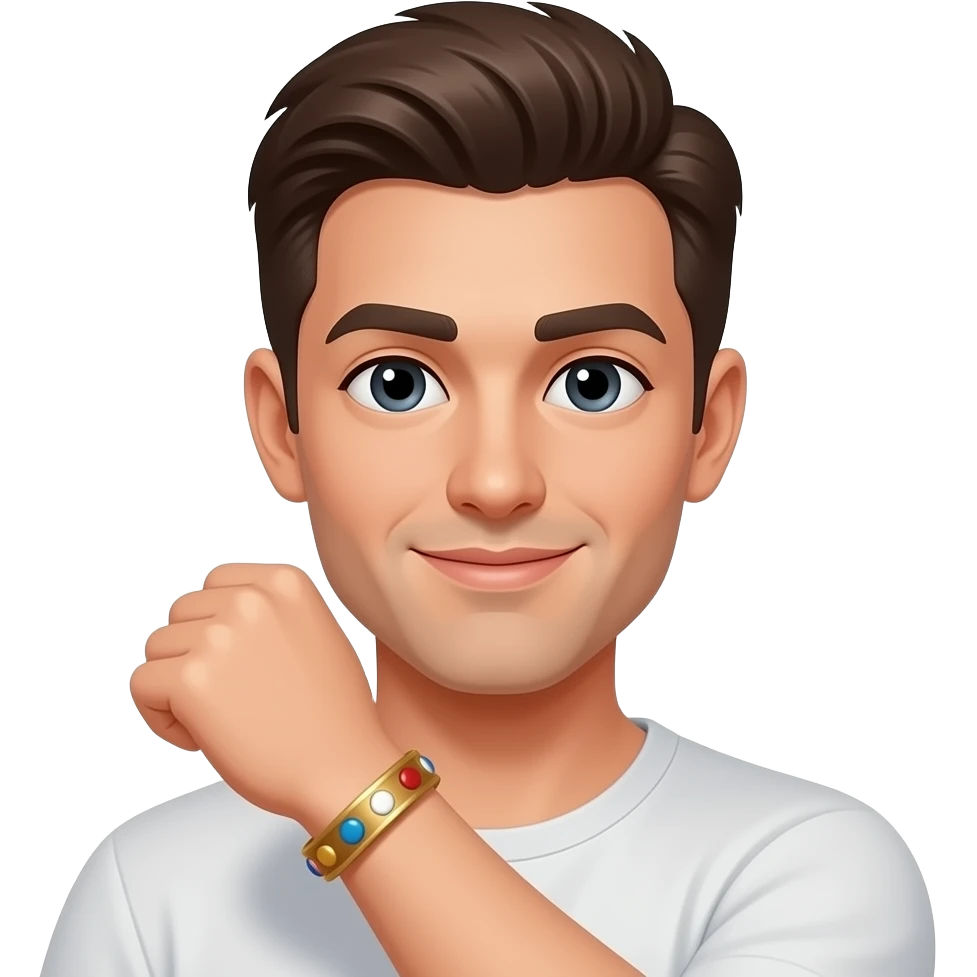 men braclete emoji