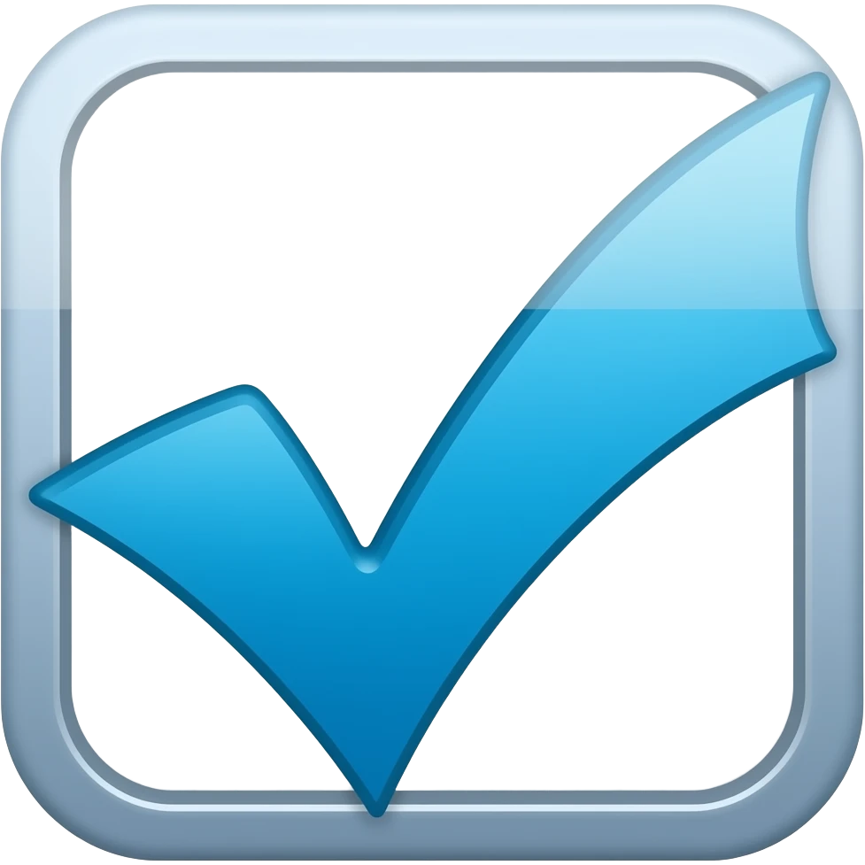 Make Blue tick emoji