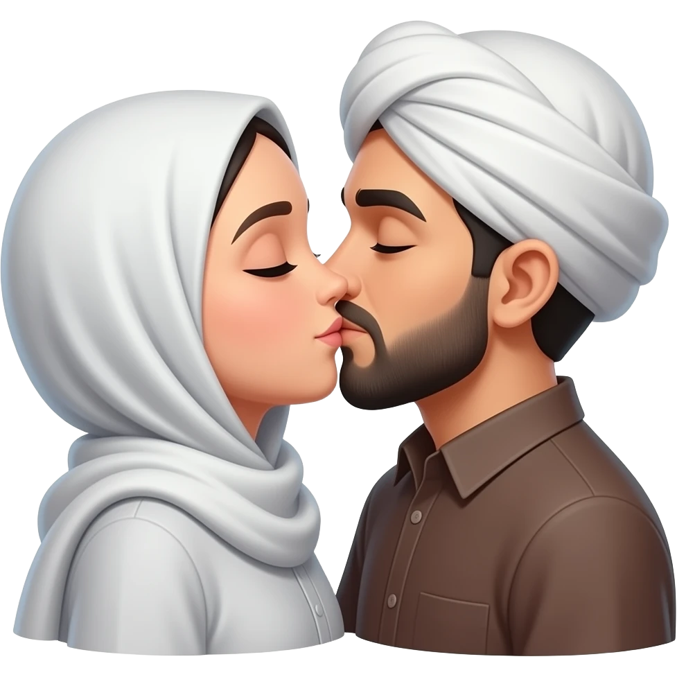 قبلة المسلمين emoji