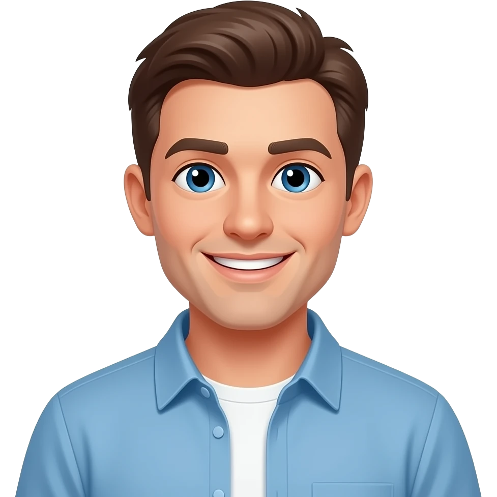 Мужчина радостный активный emoji