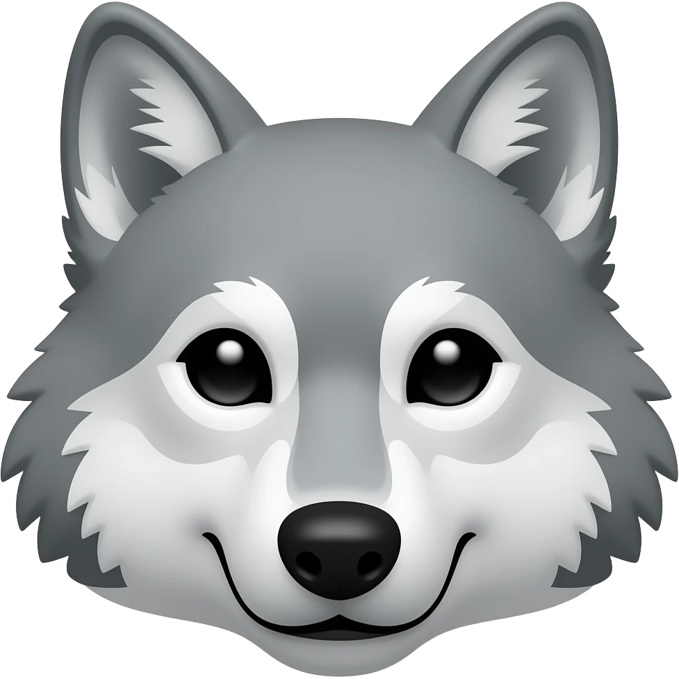 wolf face emoji