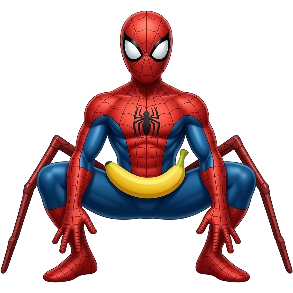 Make spider man with  gyatt full pick with legs make his but big not his stomach I ment his back part make his banana big emoji