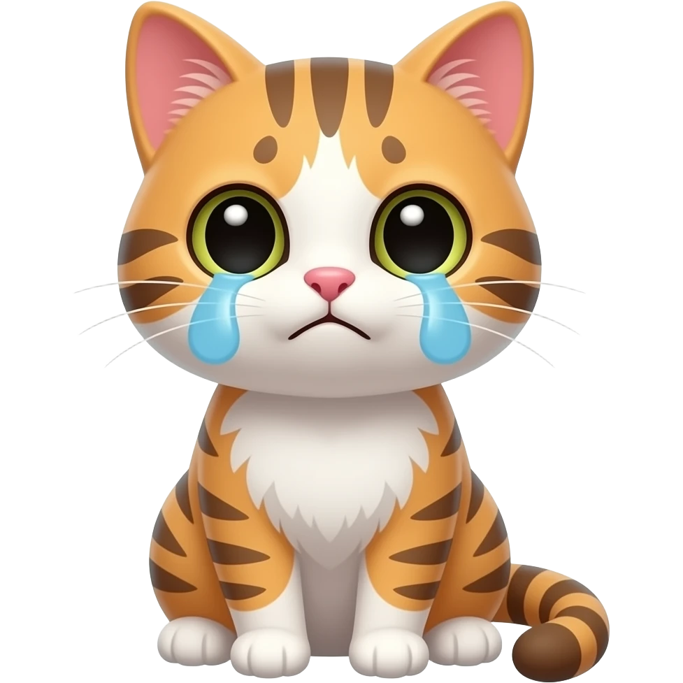 make a tiny cute sad cat emoji