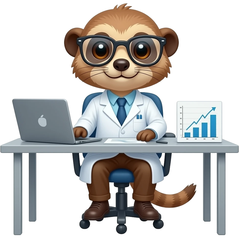 Create a meerkat in as data scientist emoji