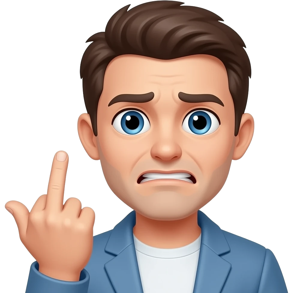 🤭🖕🏻가운데손가락 emoji