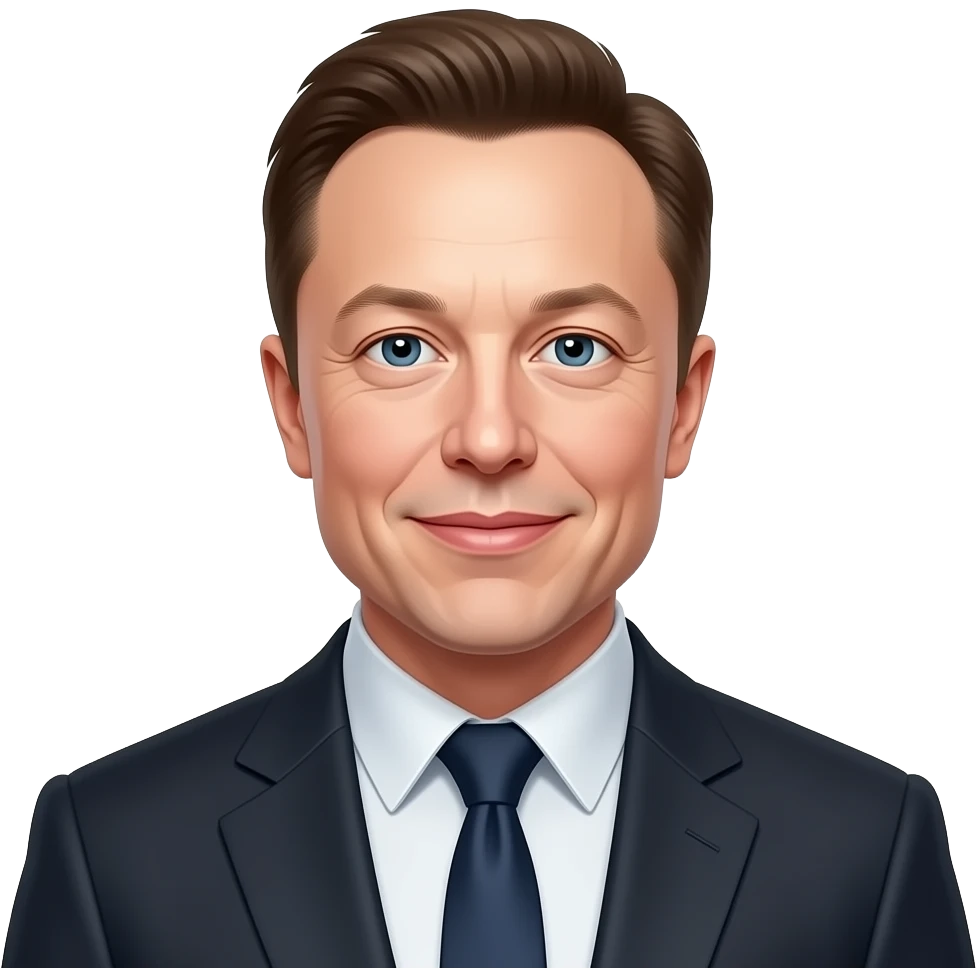 создай илона маска emoji