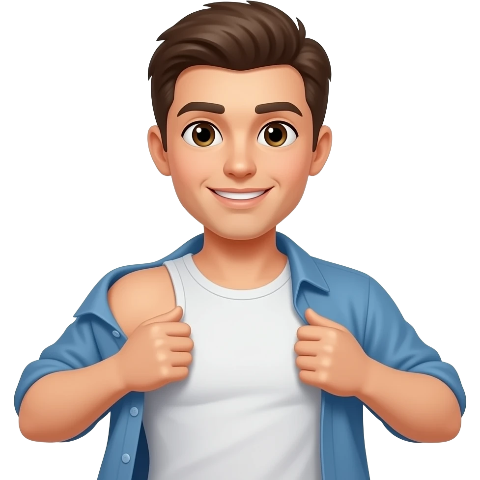 Taking clothes off emoji