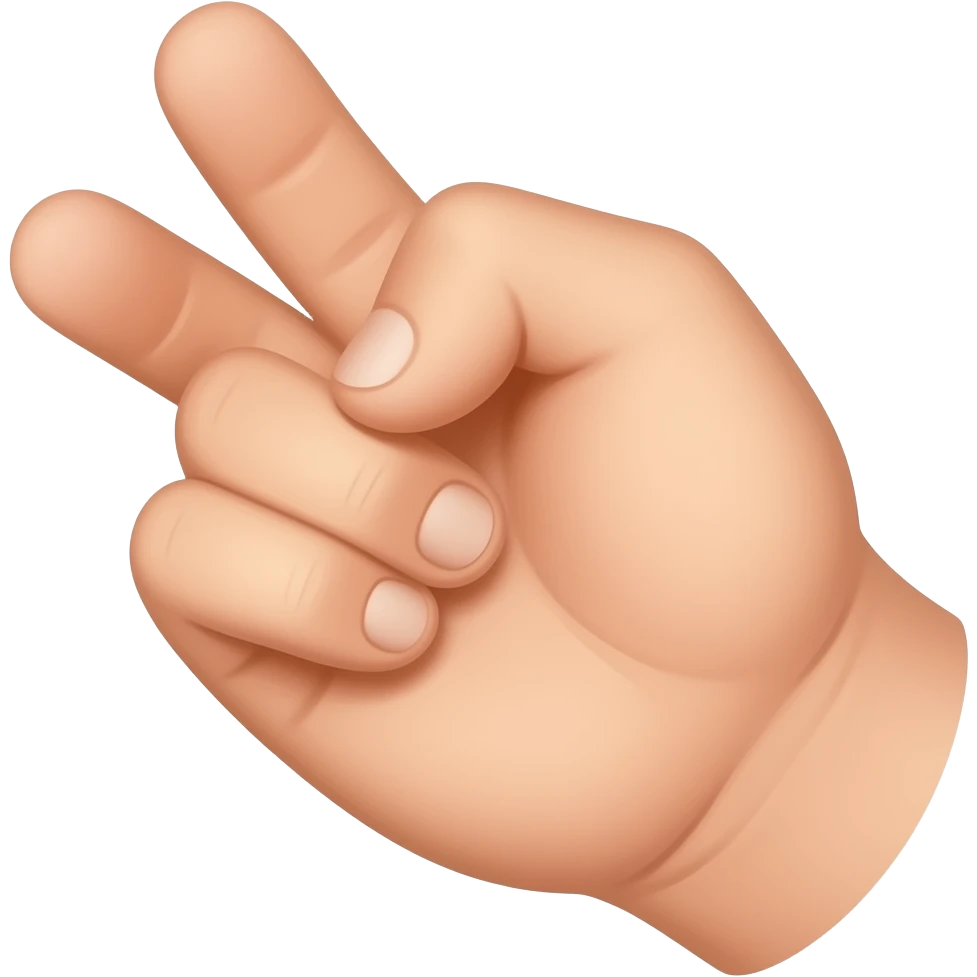 Make an asl hand sign emoji for i really love you emoji