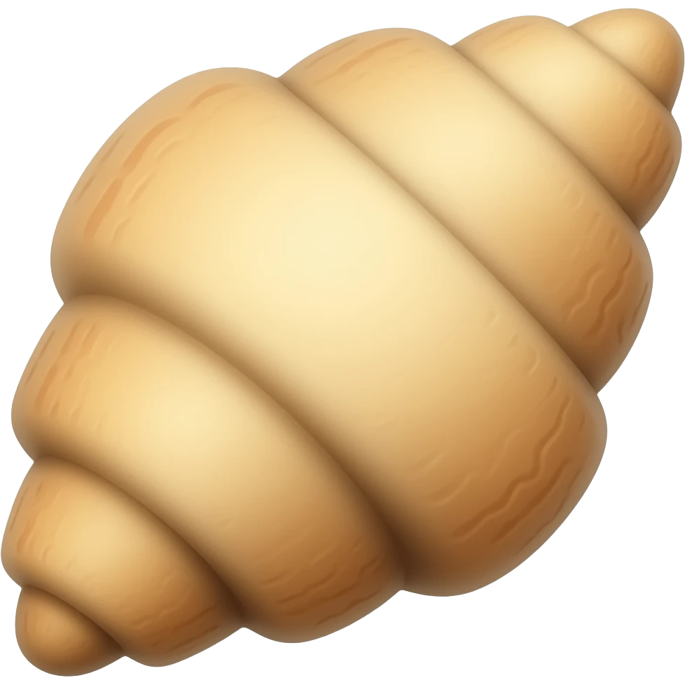 White concha bread emoji