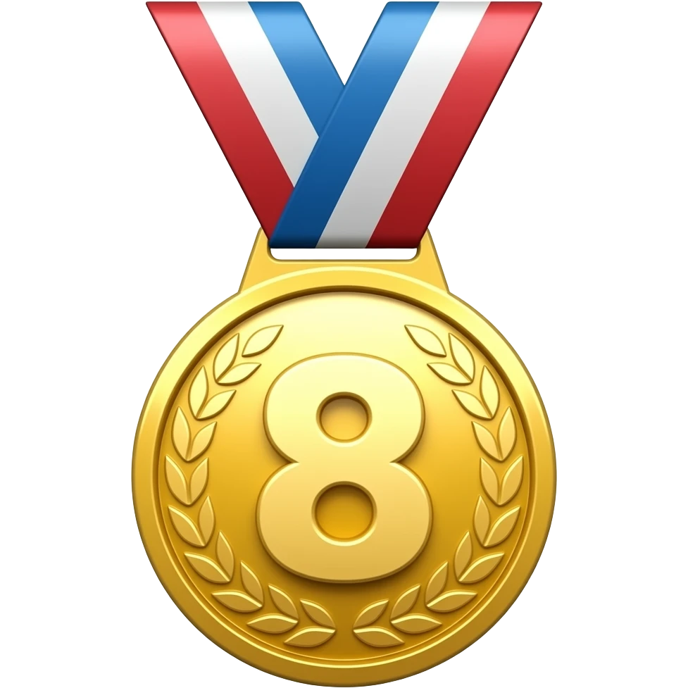 8th medal emoji