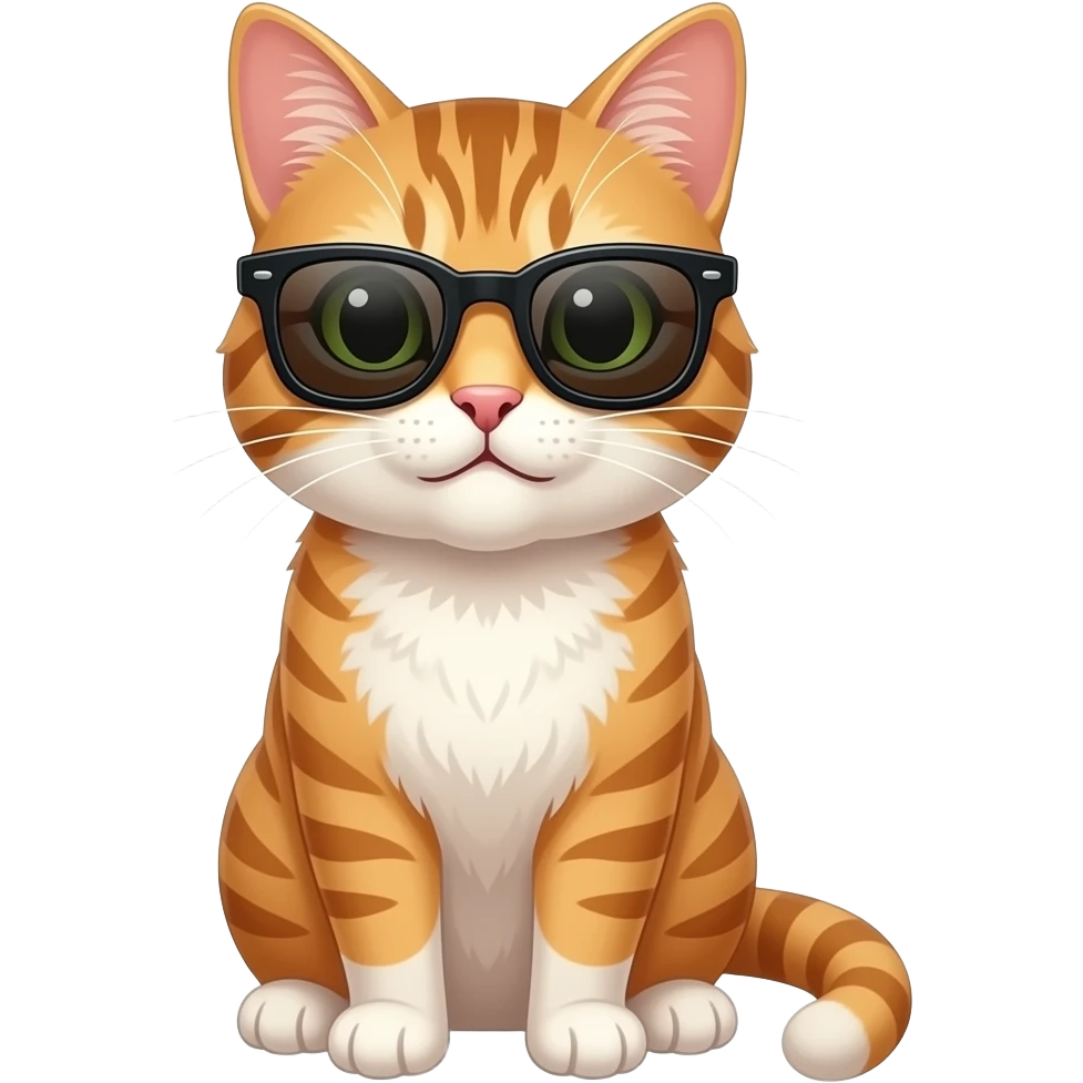 Cat wearing sunglasses emoji