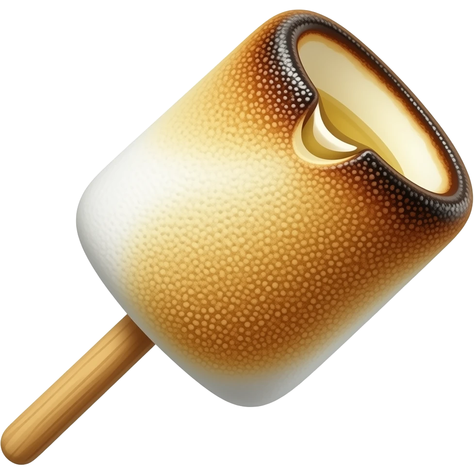 Toasted marshmallow emoji