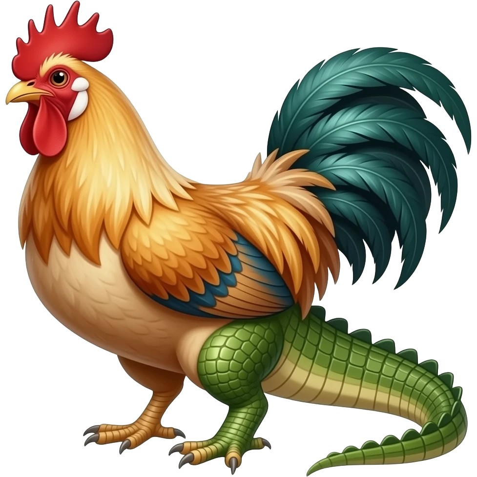 🐔🐊 hybrid emoji