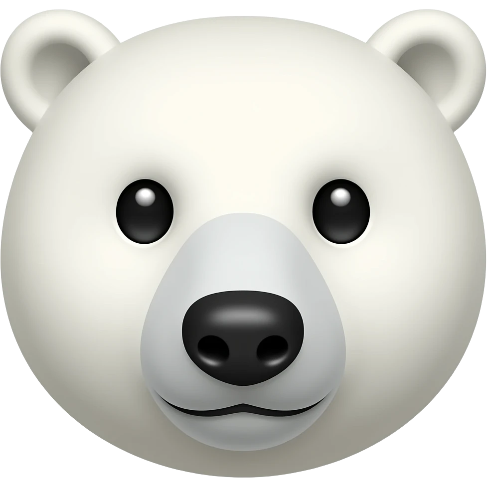 polar bear face emoji