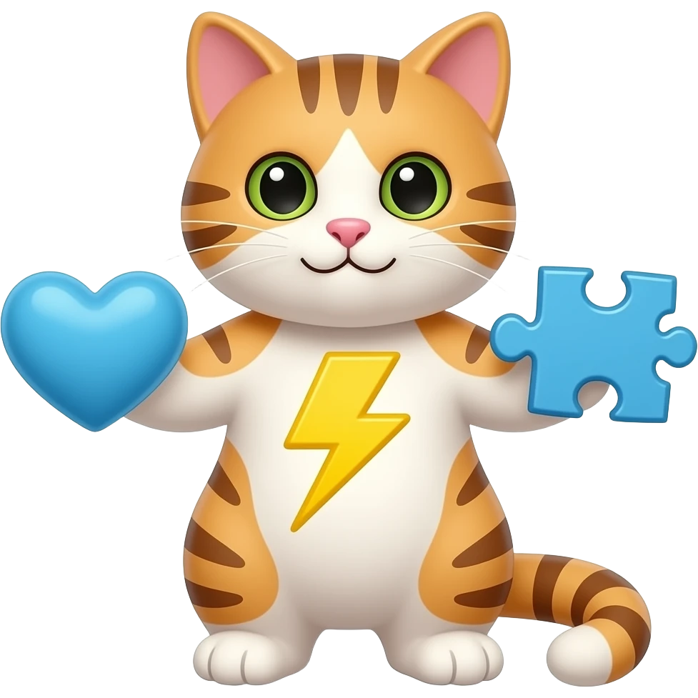 🐱🩵⚡️🧩 emoji