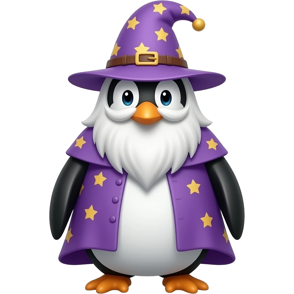 Penguin Wizard emoji