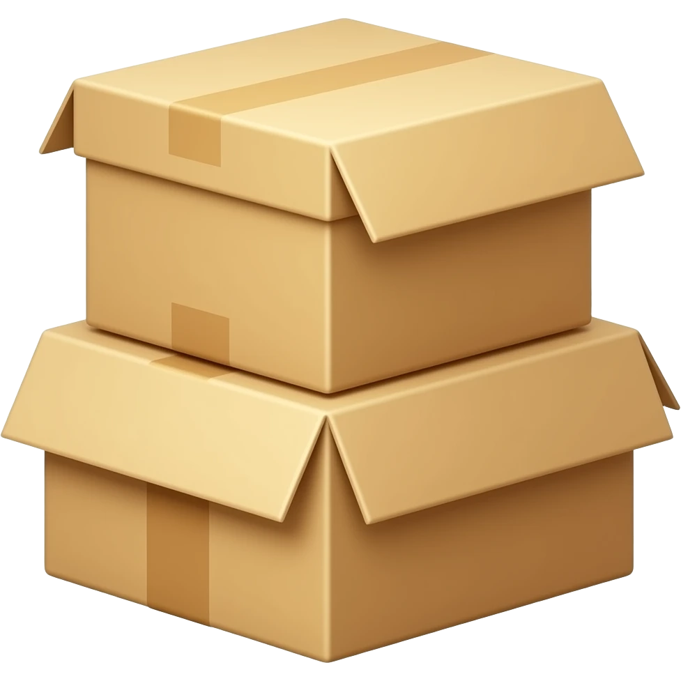 2 boxes stacked emoji