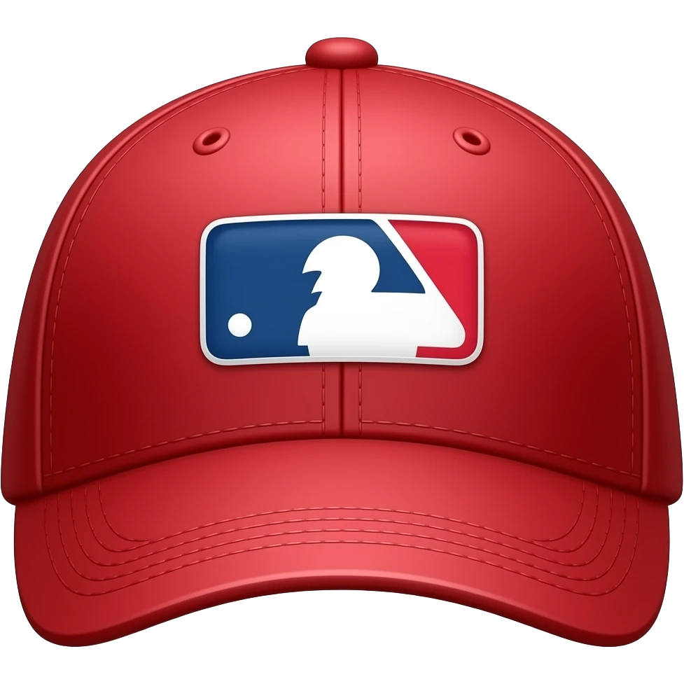 MLB red hat emoji