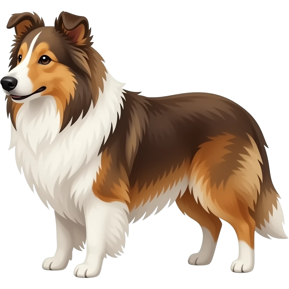 Rough collie emoji