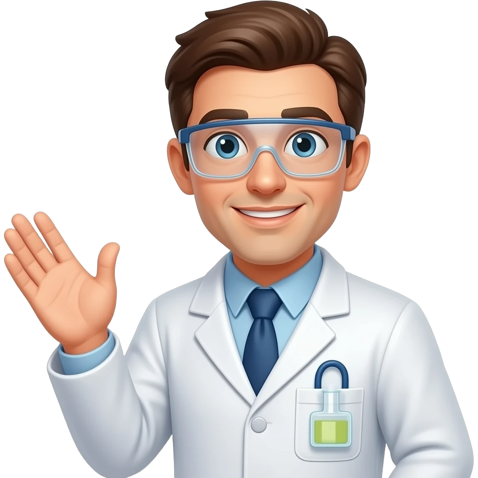 A scientis guy explaining emoji