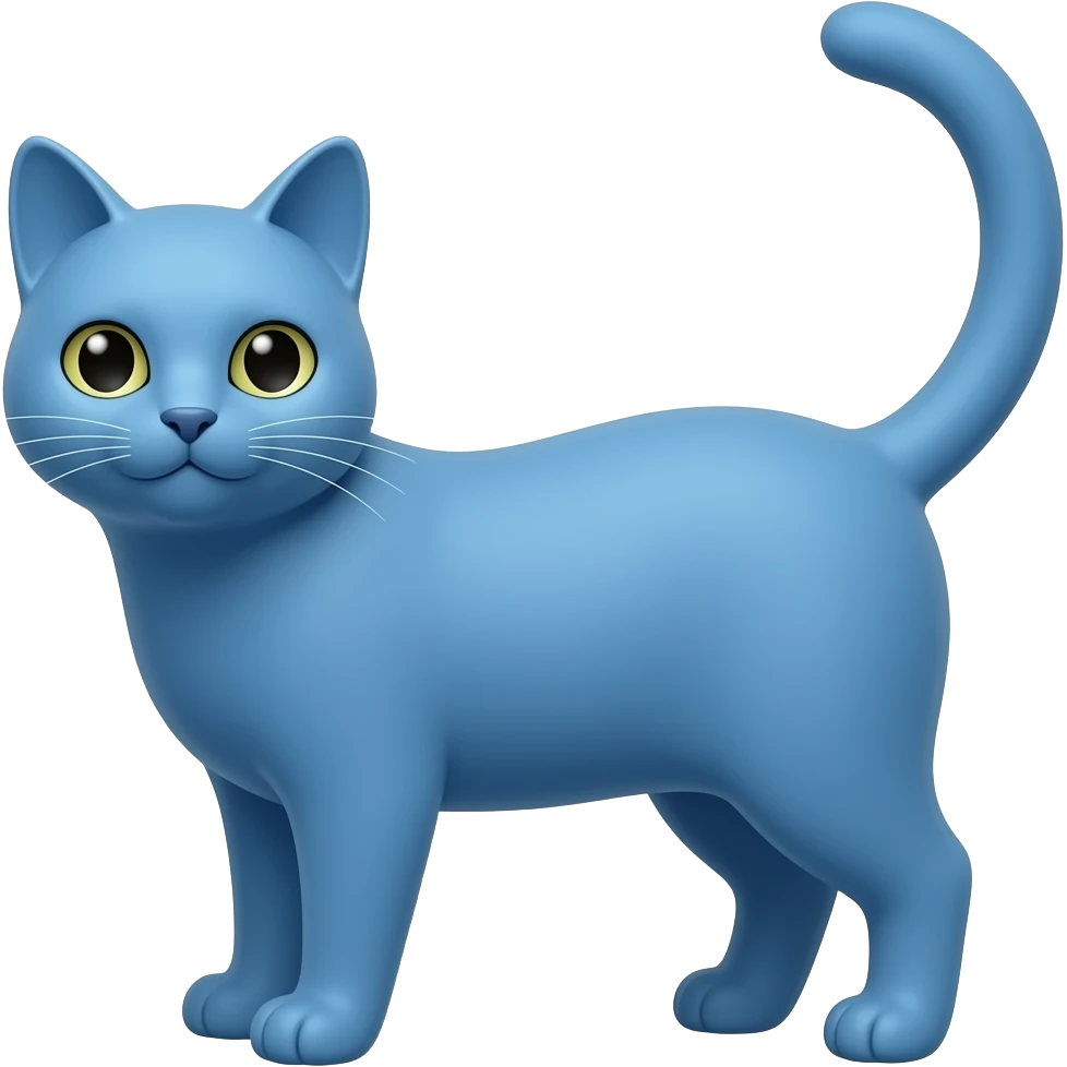 gato azul emoji