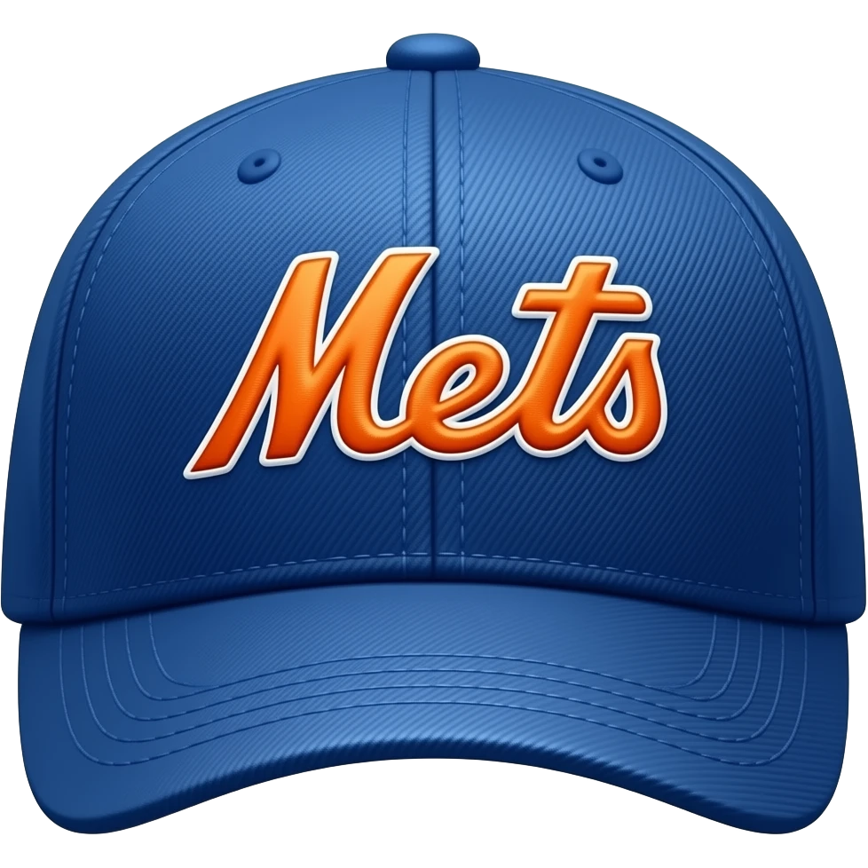 Mets baseball hat emoji