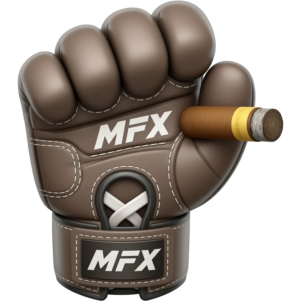 Je voudrais un gant de MMA avec un cigare a la main emoji