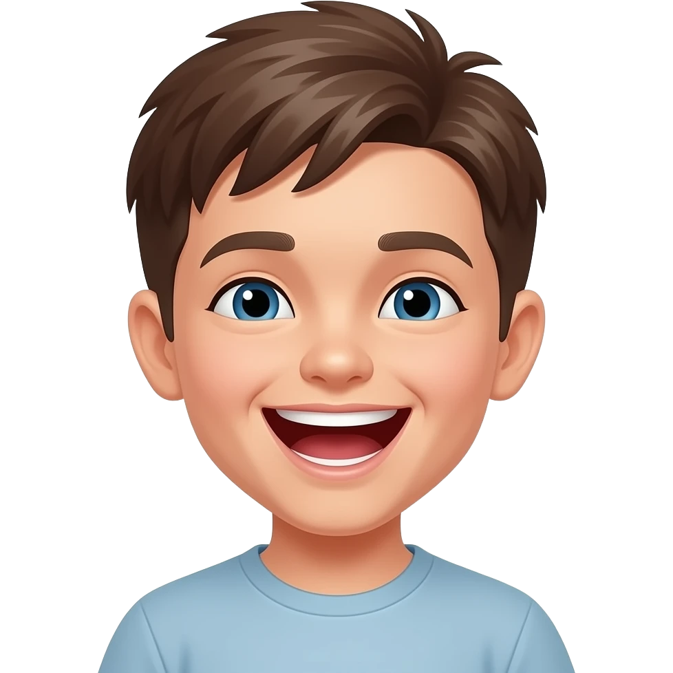 boy open mouth Laughing video gif emoji