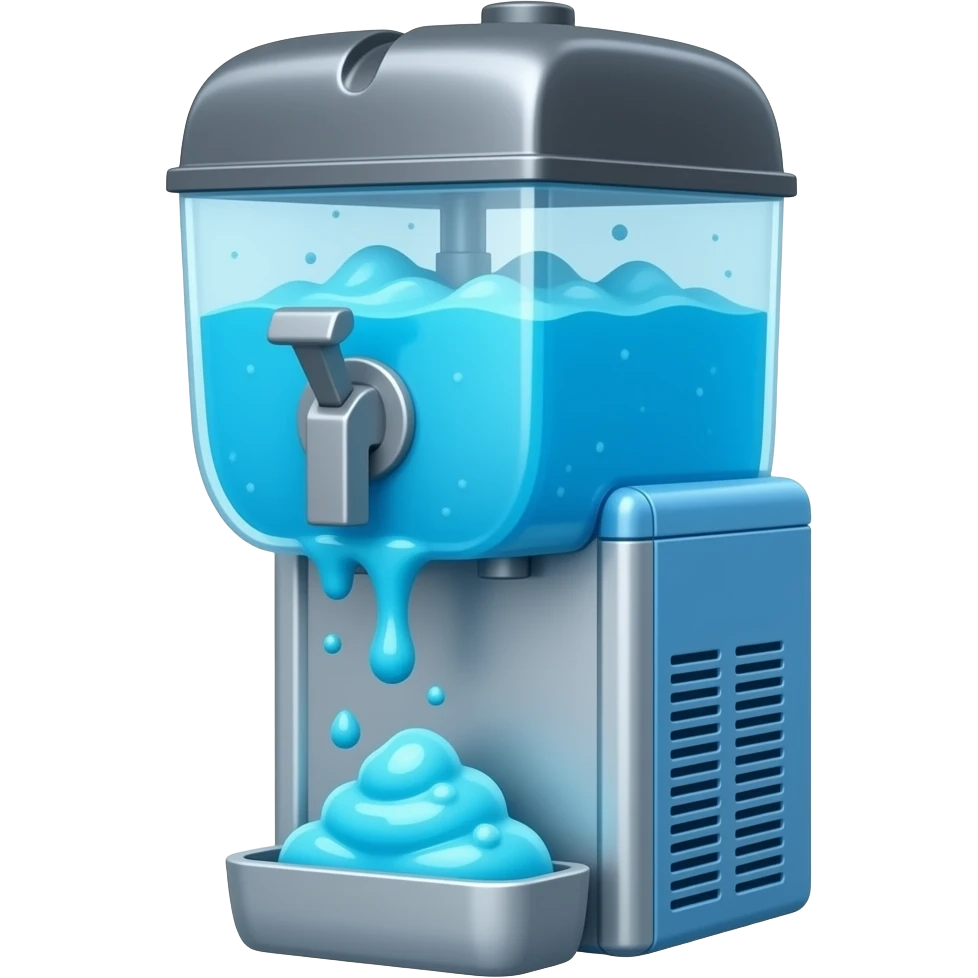 slushy machine maker blue emoji