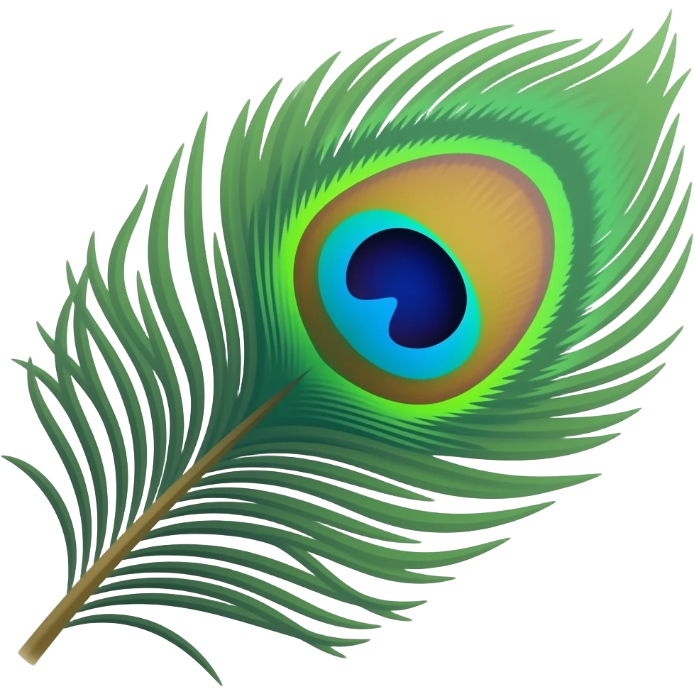 Peacock feather emoji emoji