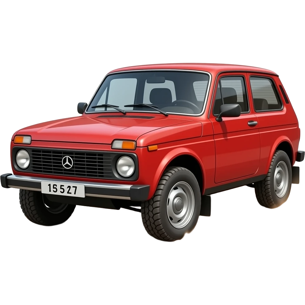 lada niva, highly detailed hyper realistic emoji