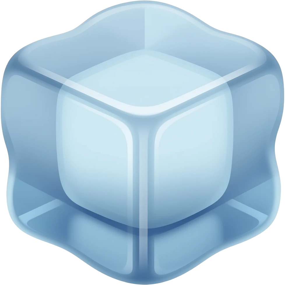 Ice cube emoji