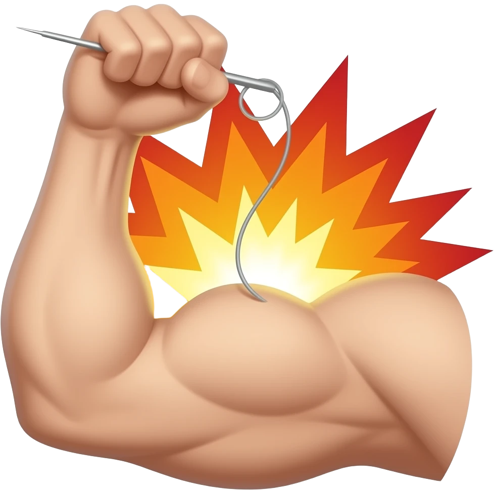 🪡💪💥 emoji