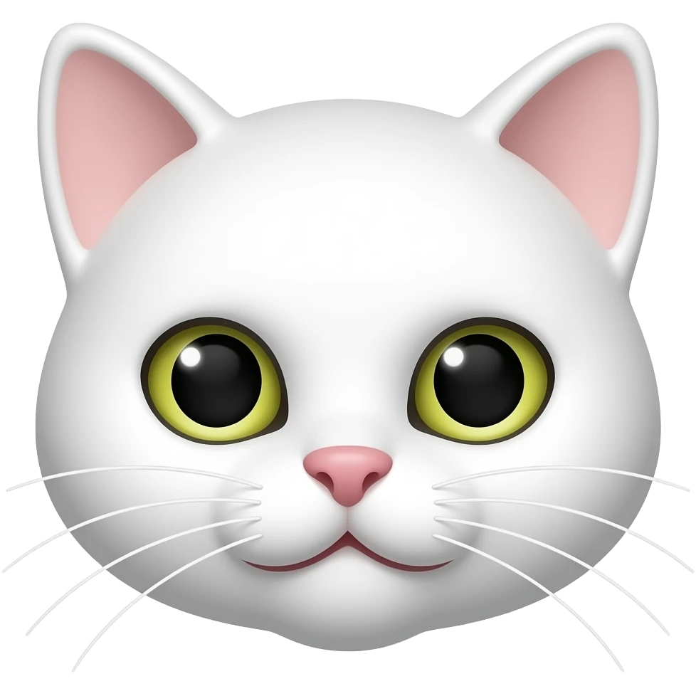 white cat face emoji