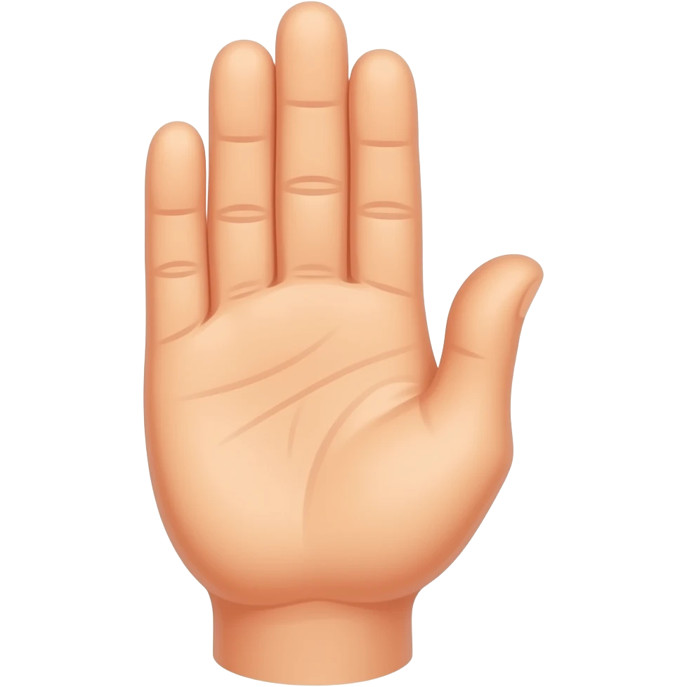 light irregular spot on hand skin emoji