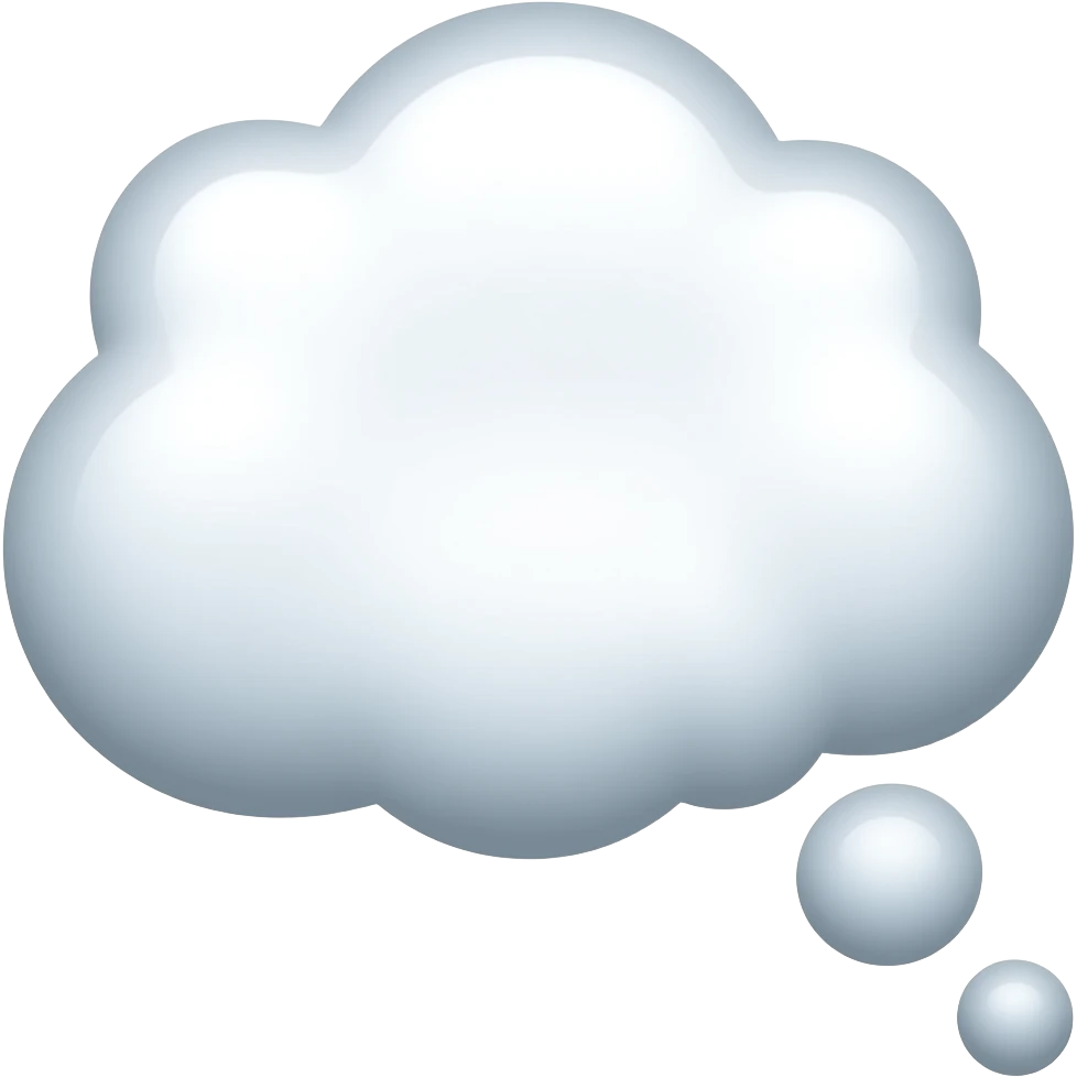 thinking bubble emoji