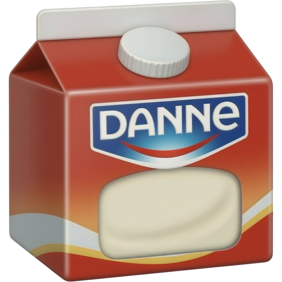 danonino's red box packaging yogurt emoji