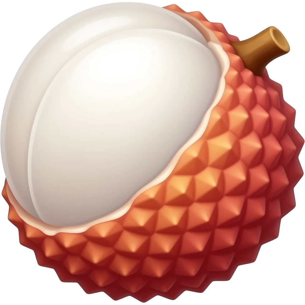 cotton lychee emoji