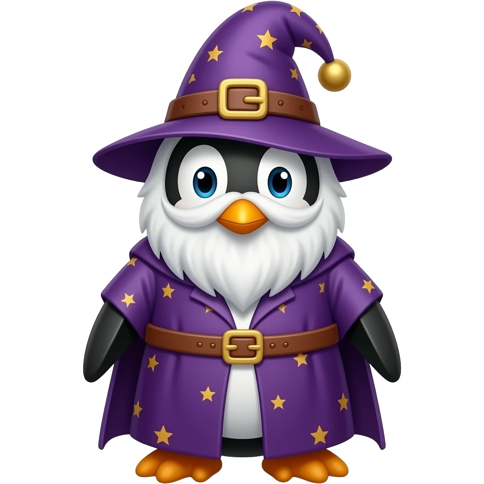 Penguin Wizard emoji