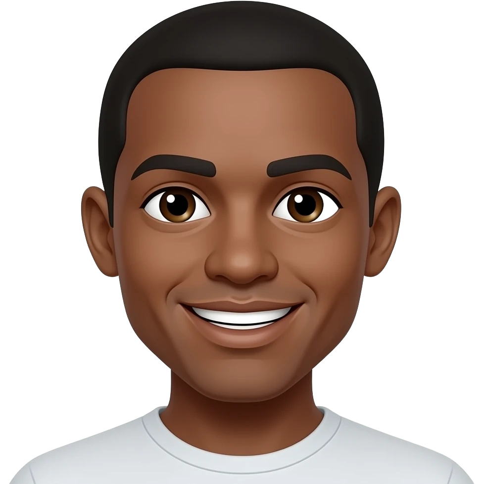 Black happy emoji