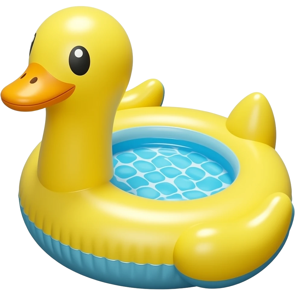 inflatable duck pool float emoji