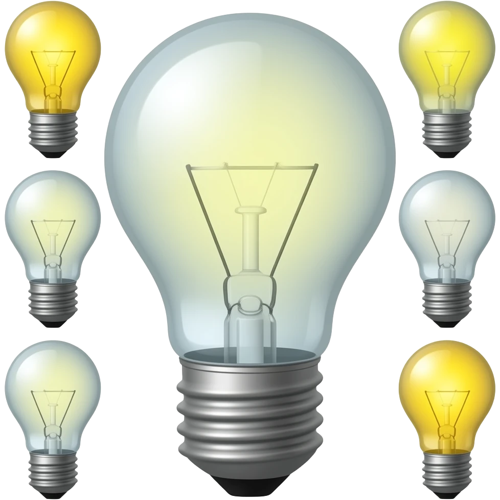 Light bulbs emoji