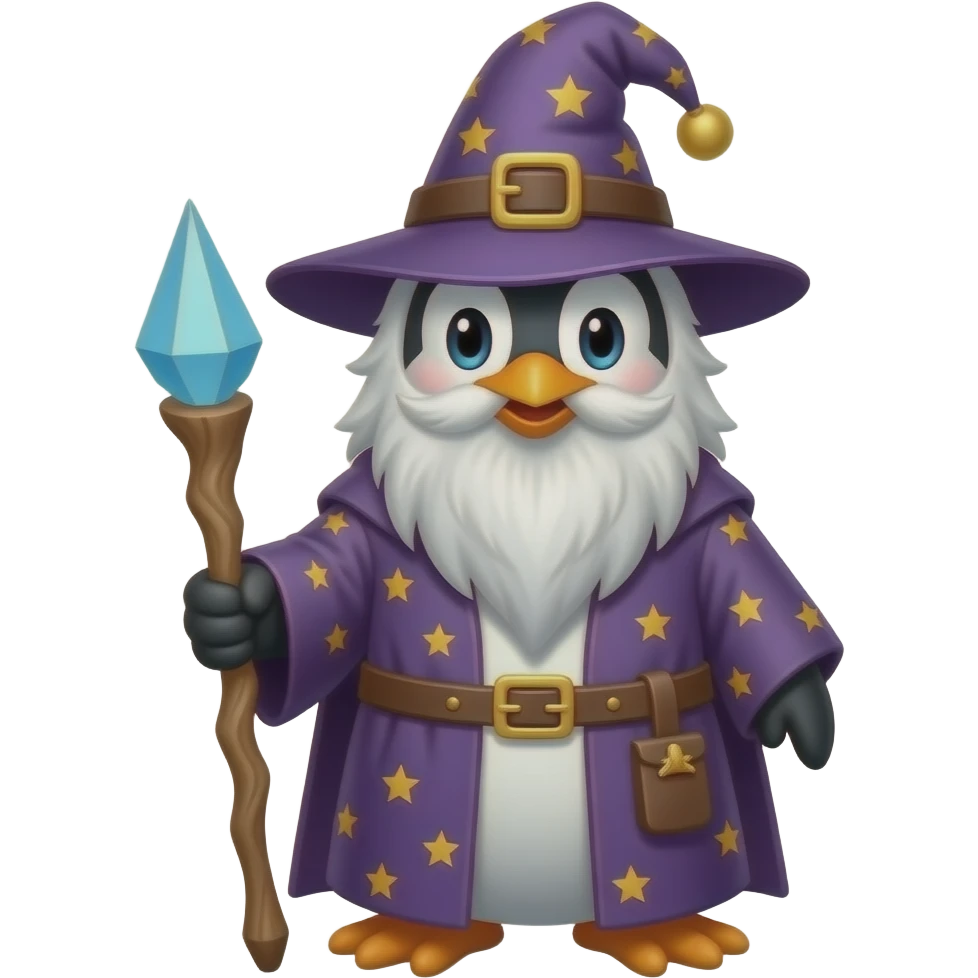 Penguin Wizard emoji