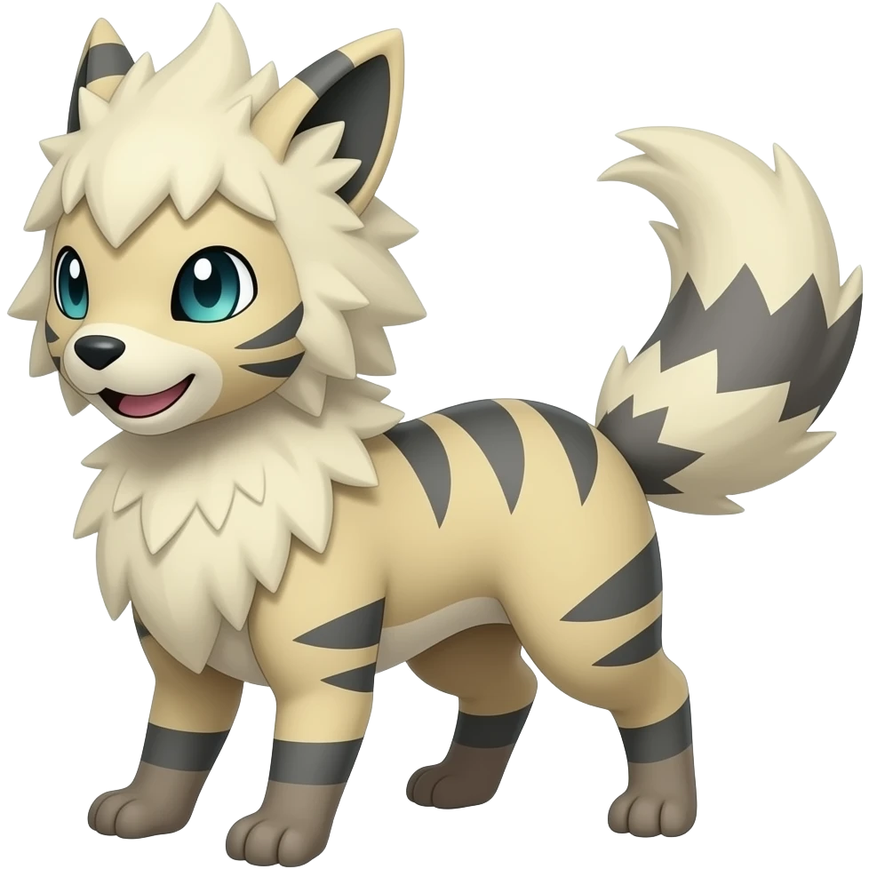 Pyroar-Furret-Shinx-Luxio-Luxray-Fakémon-hybrid emoji