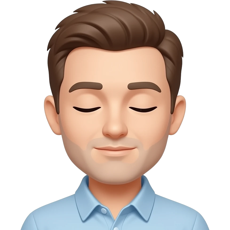 persona calmada respirando emoji